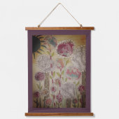 Tapestry - Whimsical Flowers 吊り下げ型タペストリー (正面)