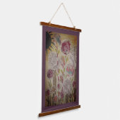 Tapestry - Whimsical Flowers 吊り下げ型タペストリー (傾斜あり)