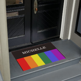 Tapete Capacho Orgulho Gay Rainbow Personalizado ドアマット