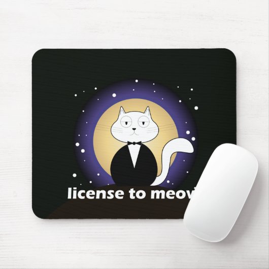 Tapete de Rato/Mousepad of Cat - License to Meow マウスパッド (マウス)