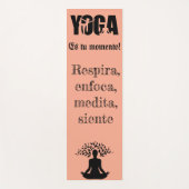Tapete de yoga con frase motivacional ヨガマット (正面)