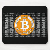 Tapete negro Bitcoin - M1 マウスパッド (正面)