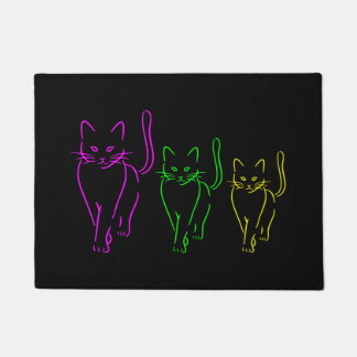 Tapete Neon Cats ドアマット
