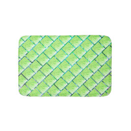 Tapete verde, efeito tijolo 'placas ceramic' バスマット