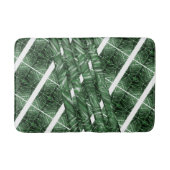 Tapete verde quadelecado com cor riscada バスマット (正面)
