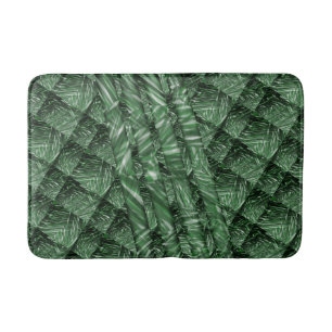 Tapete verde quadelecado com cor riscada バスマット