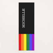 Tapete Yoga Orgulho Gay Rainbow Personalizado ヨガマット (正面)