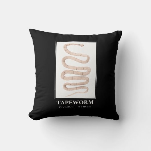 Tapewormあなたのお尻その家 クッション (正面)