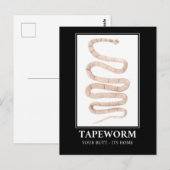 Tapewormあなたのお尻その家 ポストカード (正面/裏面)