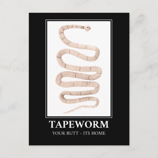 Tapewormあなたのお尻その家 ポストカード (正面)