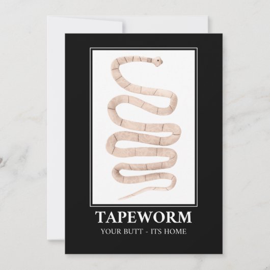 Tapewormあなたのお尻その家 招待状 (正面)