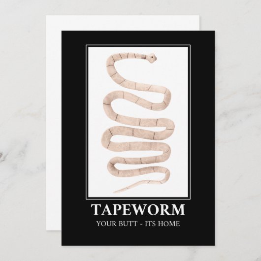 Tapewormあなたのお尻その家 招待状 (正面/裏面)