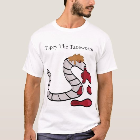 Tapeyサナダムシ Tシャツ (正面)