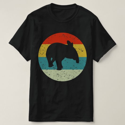 TAPIRレトロヴィンテージ Tシャツ (デザイン正面)