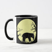 Tapir In Moonlight Wildlife Odd toed Ungulate マグカップ (左)