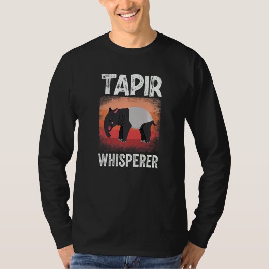 Tapir Whisperer Mammal From South America Wildlife Tシャツ (正面)