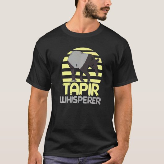 Tapir Whisperer Wildlife Animal Zookeeper Tapirrif Tシャツ (正面)