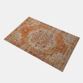 Tapis antique oriental orange ドアマット (アングル)