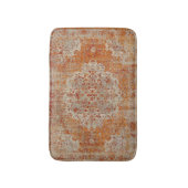 Tapis antique oriental orange バスマット (正面縦)