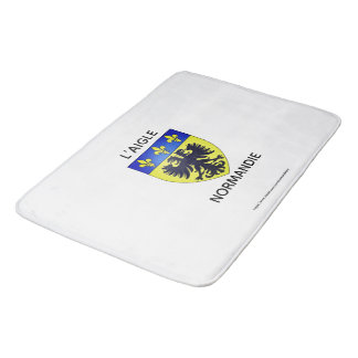 Tapis de bain avec le blason de L'Aigle Normandie バスマット