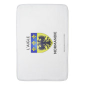 Tapis de bain avec le blason de L'Aigle Normandie バスマット (正面縦)