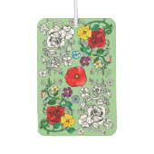 Tapis de fleurs au coquelicot カーエアーフレッシュナー (正面)