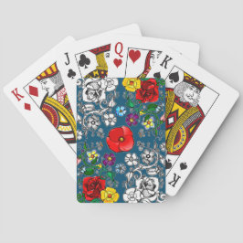 Tapis de fleurs au coquelicot トランプ