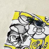 Tapis de fleurs au coquelicot ビーチタオル (インサイチュ)