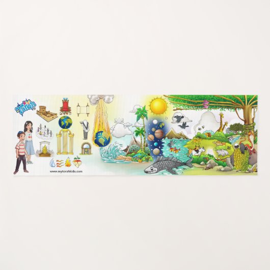 Tapis de Jeu Éducatif – La Création au Déluge ヨガマット (正面(横))