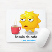 Tapis de souris Besoin de café マウスパッド (マウス)