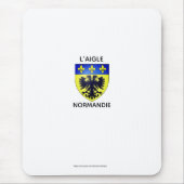Tapis de souris - blason de L'Aigle - Normandie マウスパッド (正面)