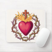 Tapis de souris cœur sacré  マウスパッド (マウス)