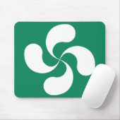 Tapis de Souris Croix Basque fond Vert "Lauburu" マウスパッド (マウス)