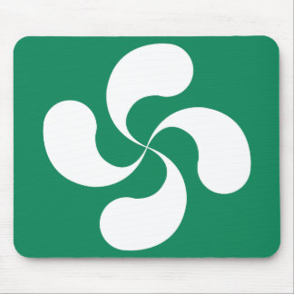 Tapis de Souris Croix Basque fond Vert "Lauburu" マウスパッド