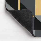 Tapis de Souris Géométrique Moderne  Noir et Or マウスパッド (コーナー)