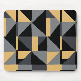 Tapis de Souris Géométrique Moderne  Noir et Or マウスパッド