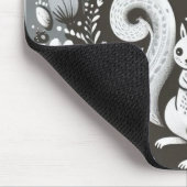 Tapis de souris illustration folk art “Ecureuil“ マウスパッド (コーナー)