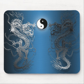 Tapis de souris le ying et yang dragons マウスパッド