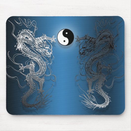 Tapis de souris le ying et yang dragons マウスパッド (正面)