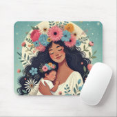 Tapis de souris maman et bébé マウスパッド (マウス)