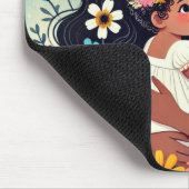 Tapis de souris maman et bebe fille マウスパッド (コーナー)