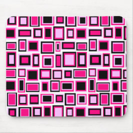 Tapis de souris motif carrés abstrait マウスパッド