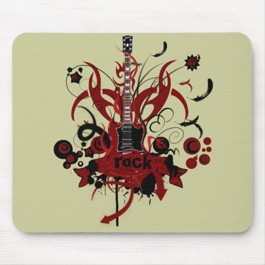 Tapis de souris Rock マウスパッド (正面)