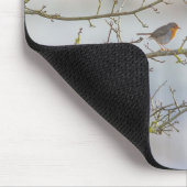 Tapis de souris rouge-gorge マウスパッド (コーナー)