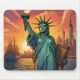 Tapis de souris statue de la liberté マウスパッド