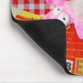 Tapis de souris Sweet white sheep マウスパッド (コーナー)