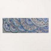 Tapis de yoga motif mandala bleu ヨガマット (裏面(横))