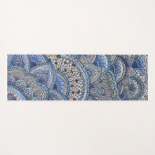 Tapis de yoga motif mandala bleu ヨガマット (正面(横))