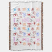 Tapis pour les gens qui aiment le voyage スローブランケット (正面縦)