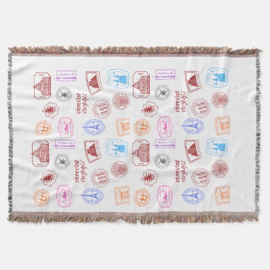 Tapis pour les gens qui aiment le voyage スローブランケット (正面)